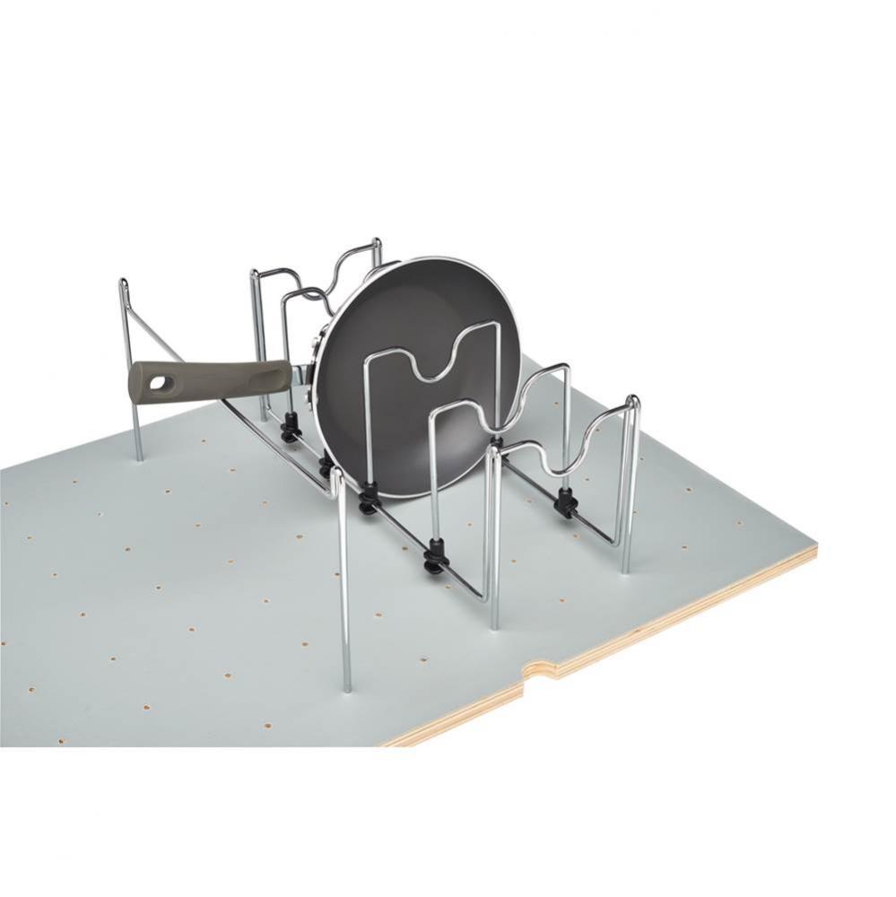 Drop-In Pot and Pan Organizer for Rev-A-Shelf 4DPS Peg Boards