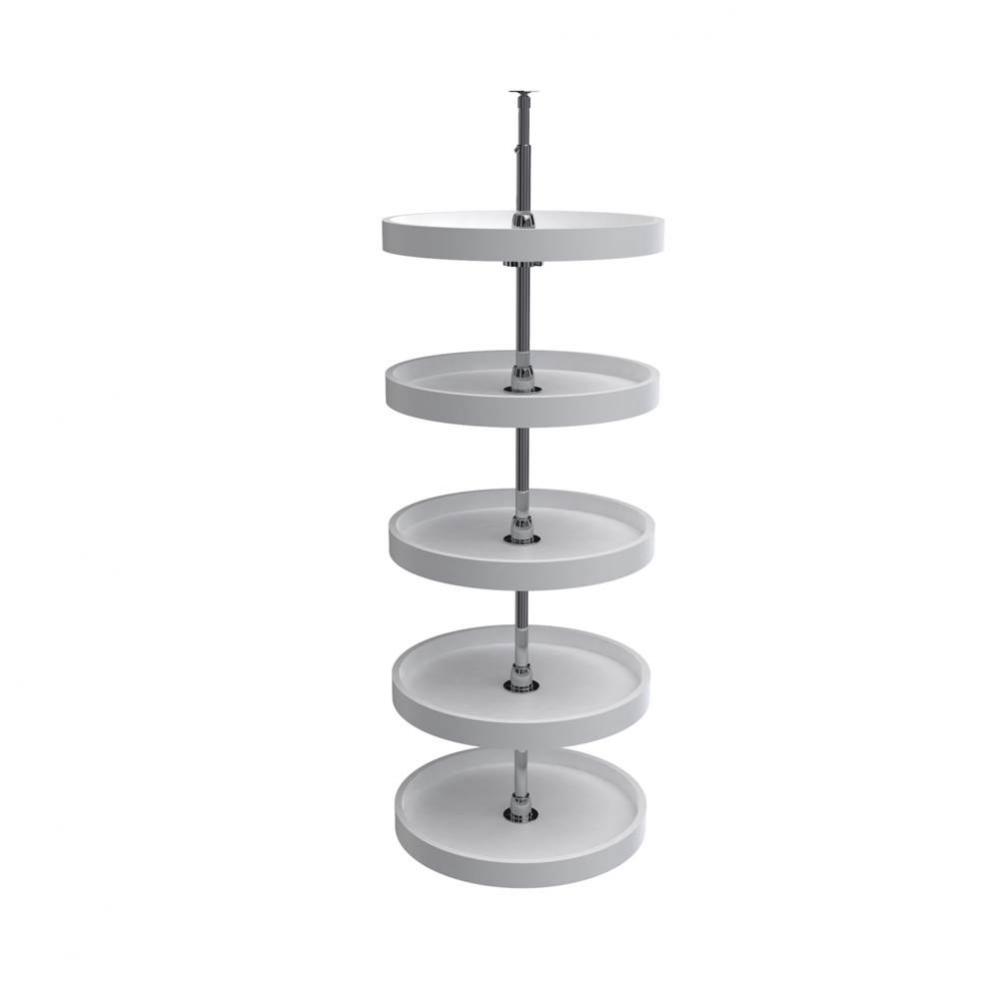 RAS Polymer Full Circle (5) Shelf Lazy Susan for Walk-In Pantry