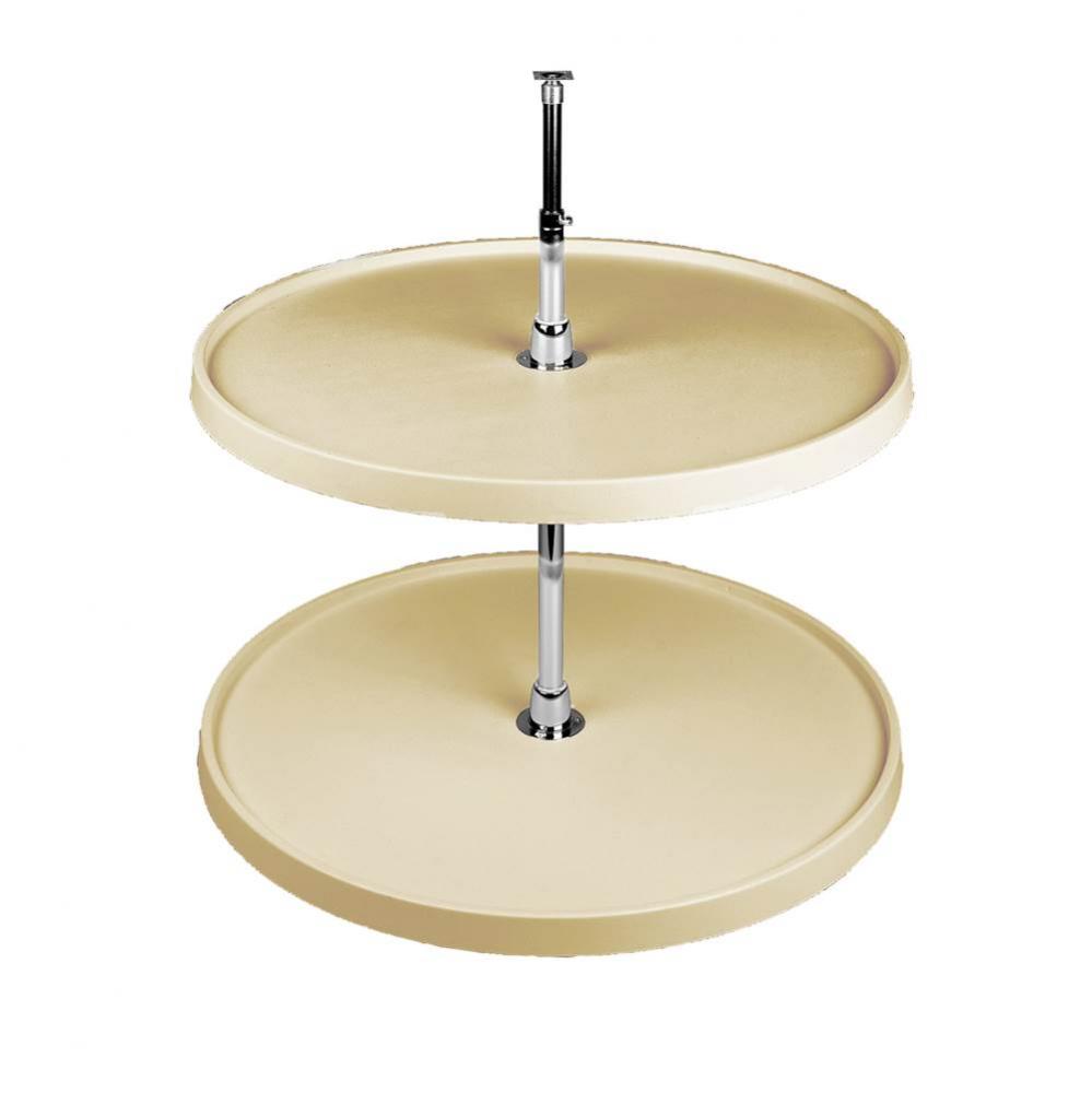 Polymer Full-Circle 2-Shelf Lazy Susan for Corner Wall Cabinets