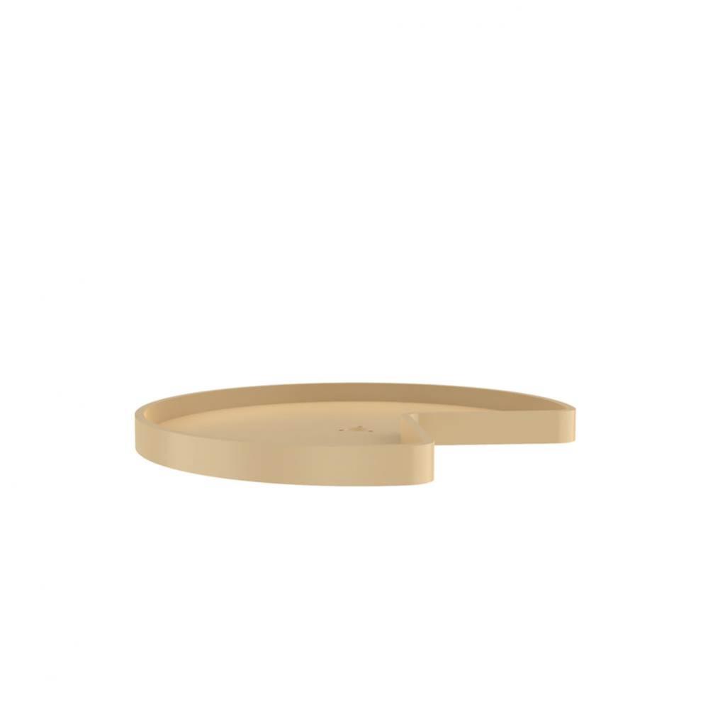 RAS Polymer Kidney Single Shelf Lazy Susan for Corner Base Cabinets (No Post Included)