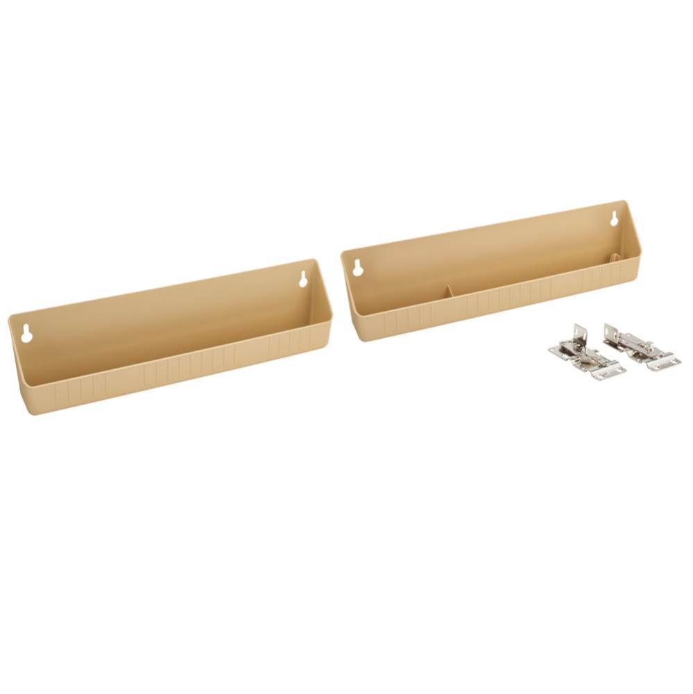 Polymer Tip-Out Trays for Sink Base Cabinets