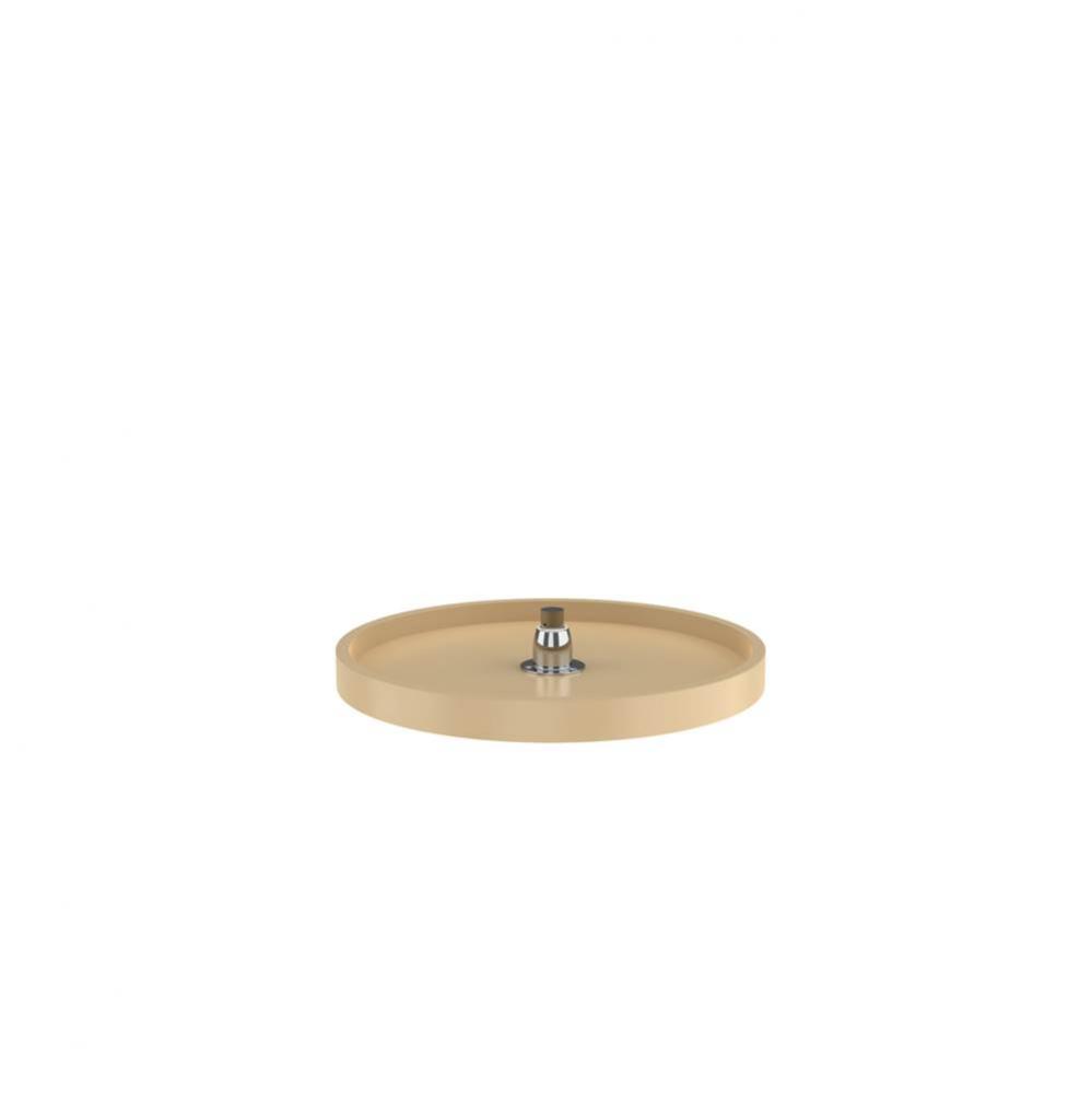 Polymer Full Circle 1-Shelf Lazy Susan w/Bottom Mount Rotating Post for Corner Wall Cabinets