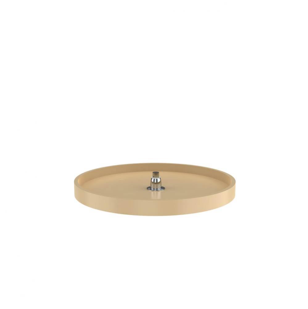 RAS Polymer Full Circle Single Shelf Lazy Susan w/Bottom-Mount Hardware for Corner Base Cabinets