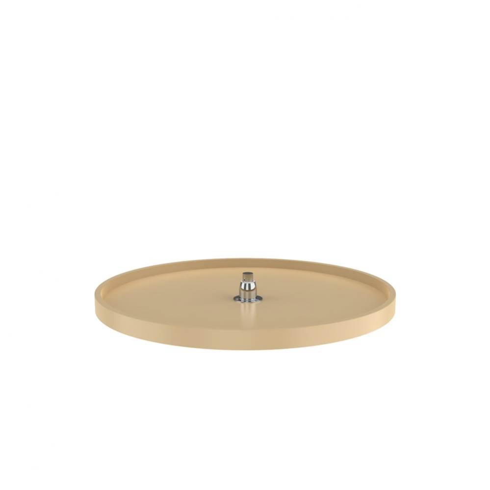 RAS Polymer Full Circle Single Shelf Lazy Susan w/Bottom-Mount Hardware for Corner Base Cabinets