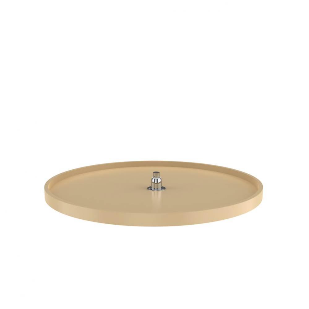 RAS Polymer Full Circle Single Shelf Lazy Susan w/Bottom-Mount Hardware for Corner Base Cabinets