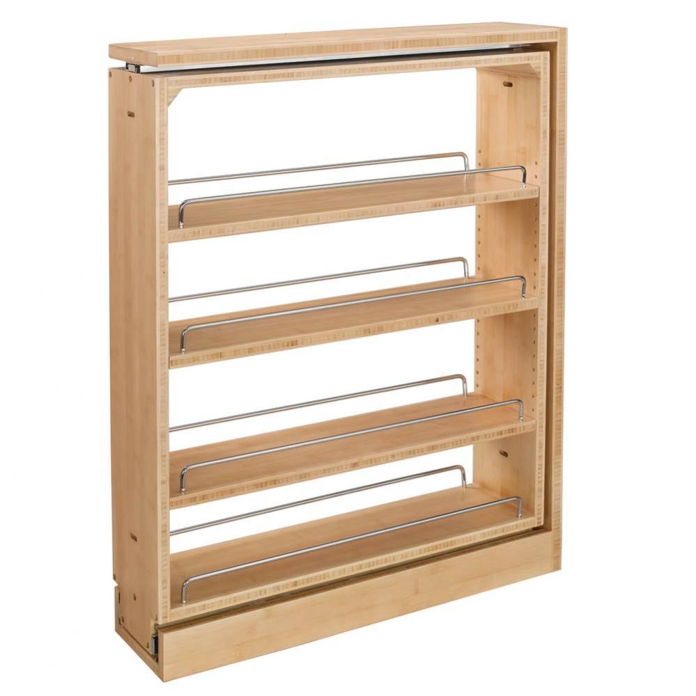 Wood Base Filler Pull Out Organizer for New Kitchen Applications