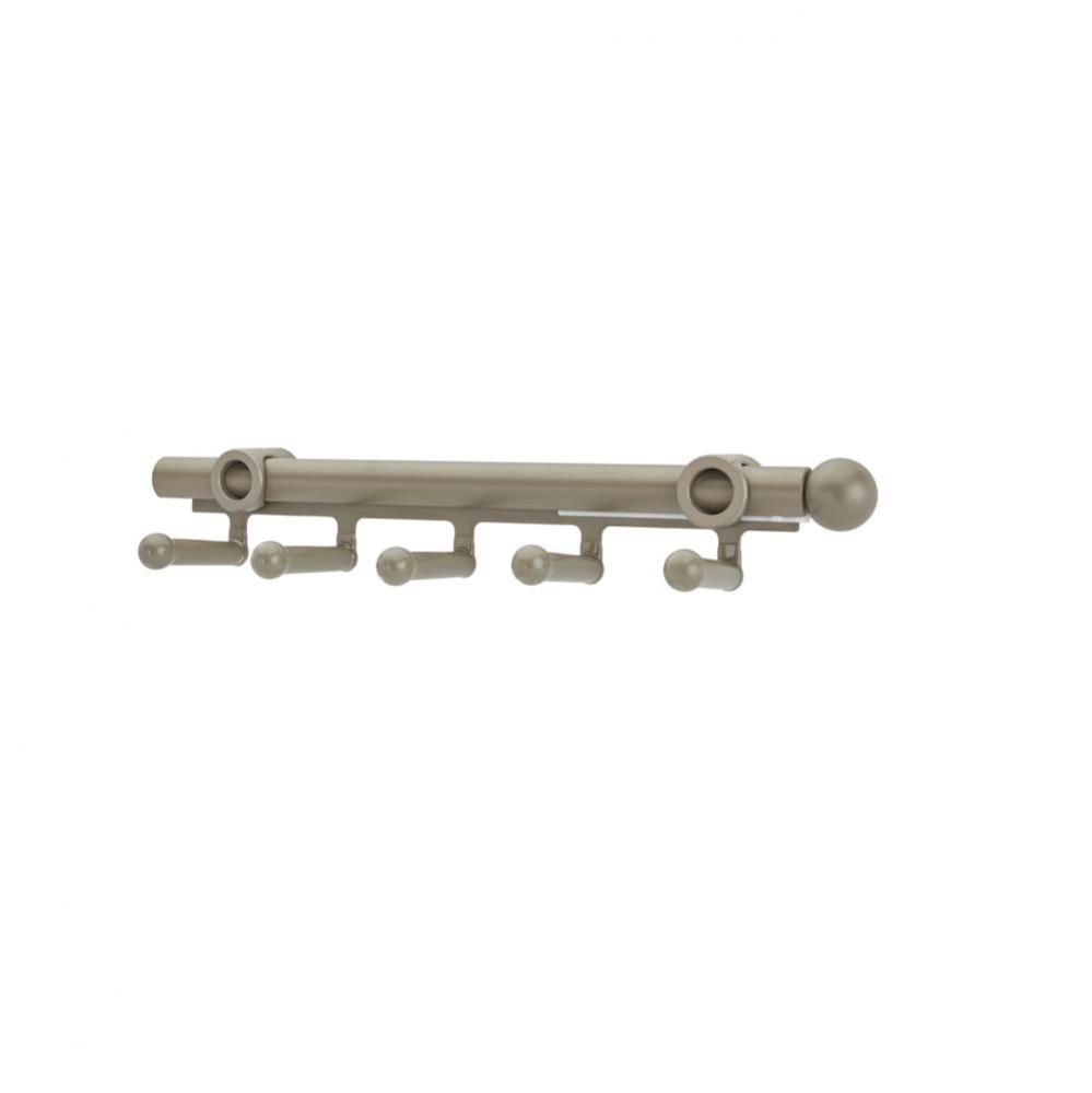 12 in Satin Nickel Belt/Scarf Organizer