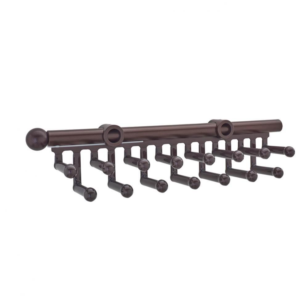 Sliding Tie Rack for Custom Closet Systems