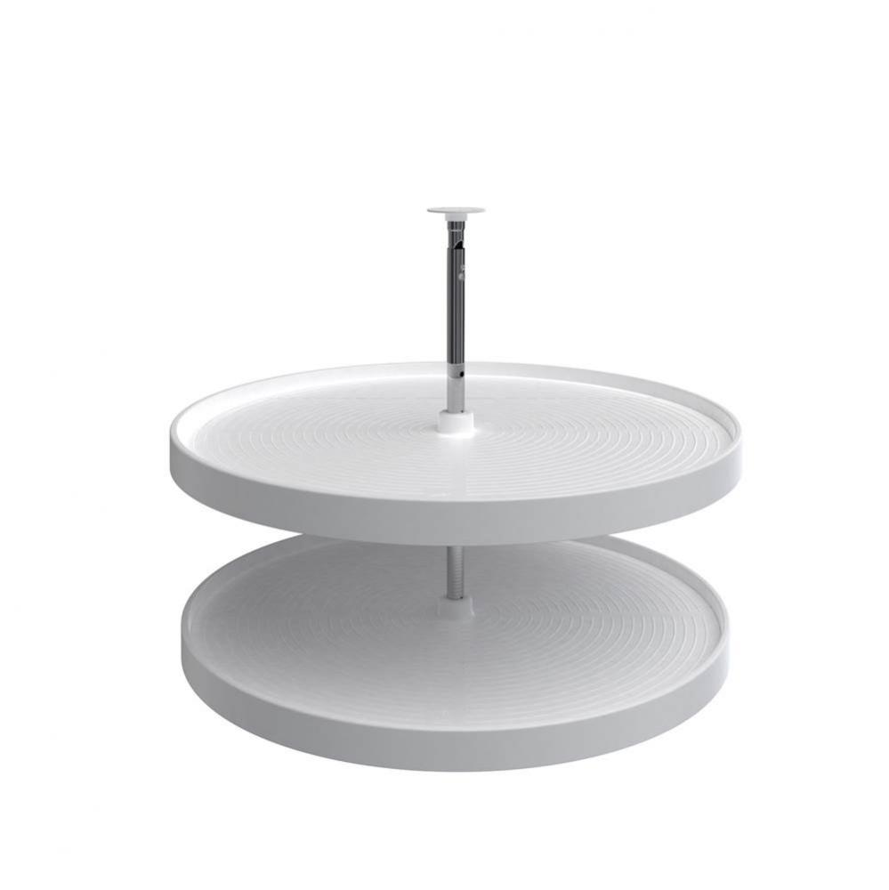 Polymer Full Circle 2-Shelf Lazy Susan for Corner Base Cabinets