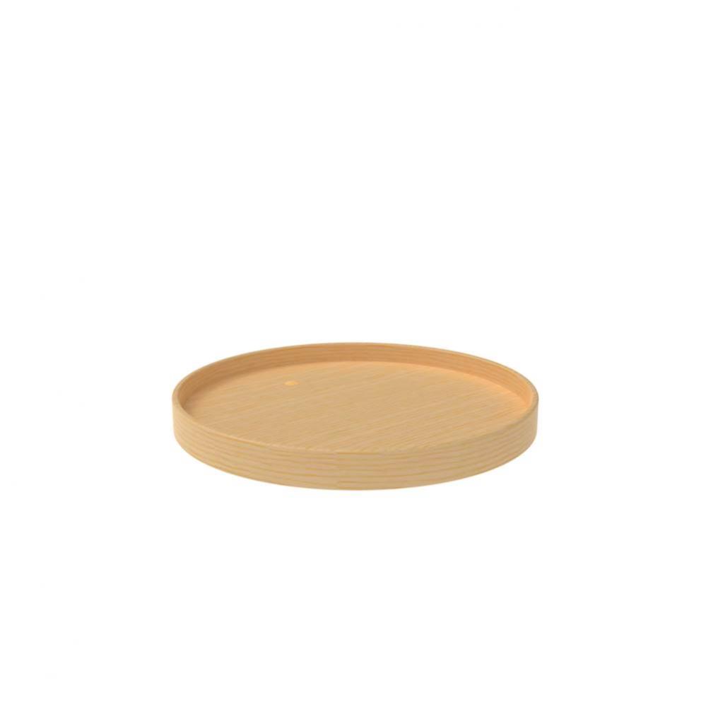 Natural Wood Full Circle Lazy Susan for Corner Base Cabinets w/Swivel Bearing