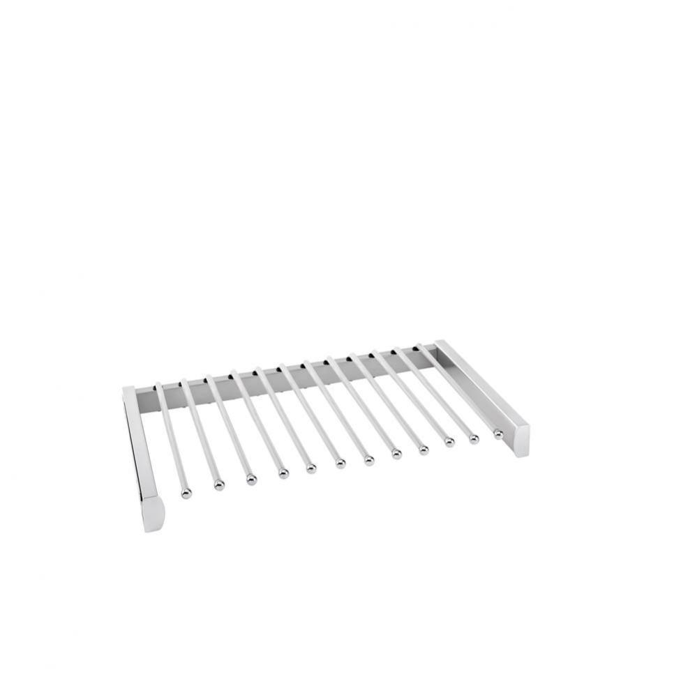 Steel Pull Out Pants Organizer w/Soft Close for Custom Closet Systems