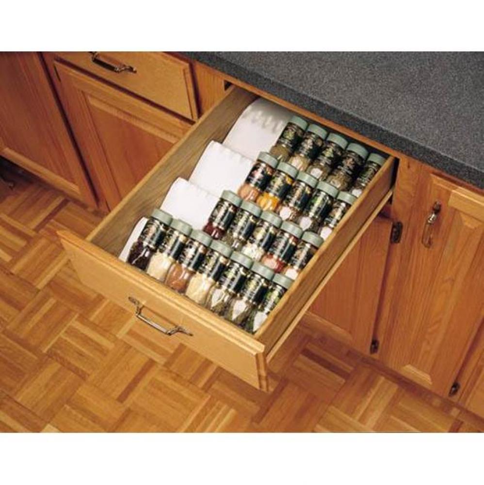 Polymer Trim to Fit Drawer Insert Spice Organizer