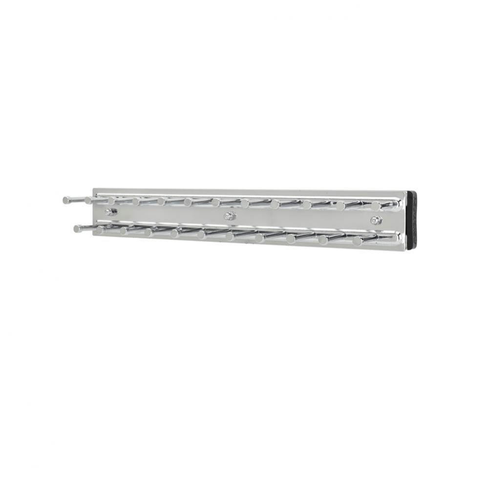 Sliding Tie Rack for Custom Closet Systems