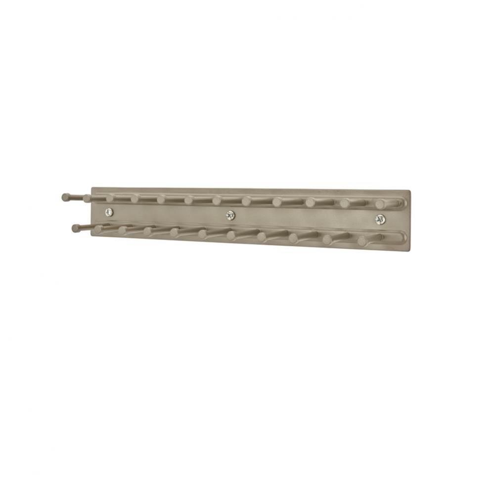 Static Tie Rack for Custom Closet Systems