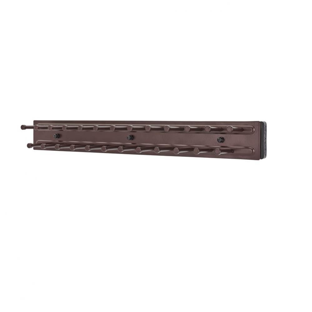 Sliding Tie Rack for Custom Closet Systems