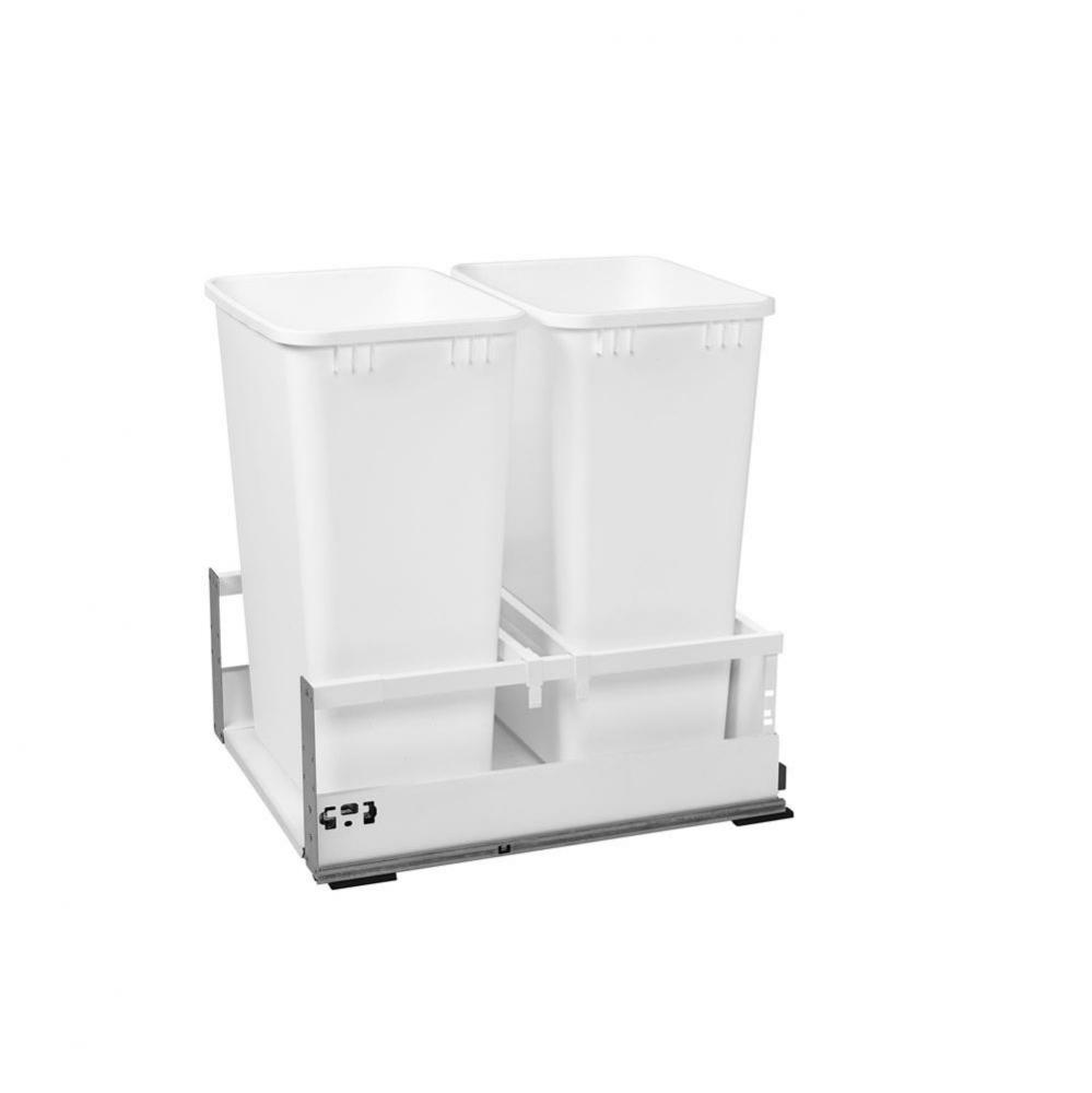 Tandem Pull Out Waste/Trash Container w/Soft Close