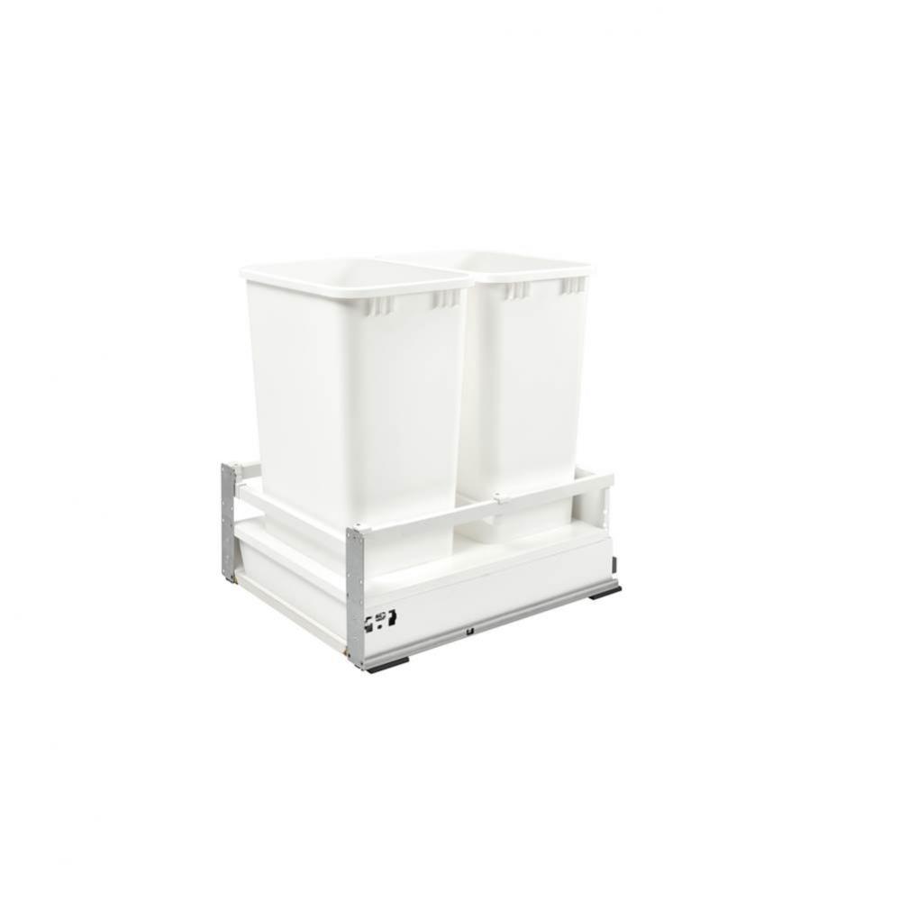 Tandem Pull Out Waste/Trash Container w/Soft Close and Servo Drive System