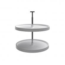 Rev-A-Shelf 3072-24-11-52 - Value Line Polymer Full-Circle 2-Shelf Lazy Susans for Base Cabinets