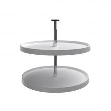 Rev-A-Shelf 3072-28-11-52 - Value Line Polymer Full-Circle 2-Shelf Lazy Susans for Base Cabinets