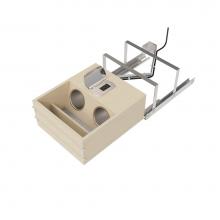 Rev-A-Shelf 4VOD-18SC-1 - Wood Vanity Cabinet Pull Out Organizer w/Power Outlets and Soft Close