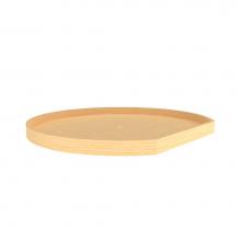 Rev-A-Shelf 4WLS201-31-BS52 - Wood D-Shape Lazy Susans for Corner Base Cabinets w/Swivel bearing