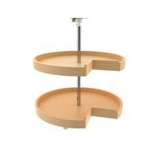 Rev-A-Shelf 4WLS942-2433-52 - Wood 2-Shelf Pie Cut Lazy Susans for Corner Base Cabinets