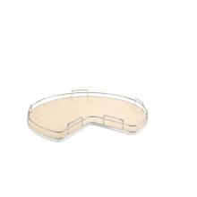 Rev-A-Shelf 53-401-32BSMP-1 - Solid Surface Kidney Lazy Susan for Corner Base Cabinet w/Swivel Bearing