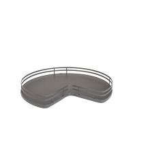 Rev-A-Shelf 53-401-32BSFOG-1 - Solid Surface Kidney Lazy Susan for Corner Base Cabinet w/Swivel Bearing