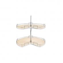 Rev-A-Shelf 53472-32MP-1 - Solid Surface 2-Shelf Kidney Lazy Susan for Corner Base Cabinet