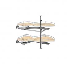 Rev-A-Shelf 5372-15-MP-L - Contemporary Cloud 2-Shelf Blind Corner Organizer for Blind Right Cabinet