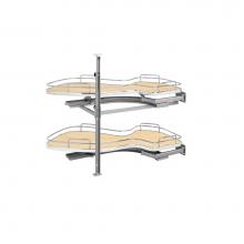 Rev-A-Shelf 5372-15-MP-R - Contemporary Cloud 2-Shelf Blind Corner Organizer for Blind Left Cabinet