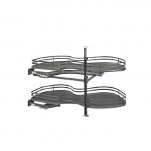 Rev-A-Shelf 5372-18-FOG-L - Contemporary Cloud 2-Shelf Blind Corner Organizer for Blind Right Cabinet