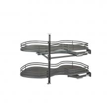 Rev-A-Shelf 5372-18-FOG-R - Contemporary Cloud 2-Shelf Blind Corner Organizer for Blind Left Cabinet