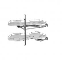 Rev-A-Shelf 5372-18-GR-R - Contemporary Cloud 2-Shelf Blind Corner Organizer for Blind Left Cabinet