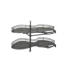 Rev-A-Shelf 5372-21-FOG-R - Contemporary Cloud 2-Shelf Blind Corner Organizer for Blind Left Cabinet