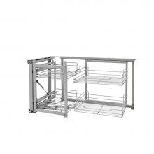 Rev-A-Shelf 5707-18CR - Sliding 4-shelf Wire Blind Corner Cabinet Organizer