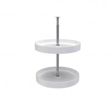 Rev-A-Shelf 6012-18-11-52 - Polymer Full-Circle 2-Shelf Lazy Susan w/Dependent Hardware for Corner Wall Cabinets