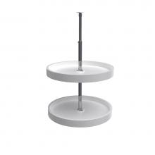 Rev-A-Shelf 6012-20-11-52 - Polymer Full-Circle 2-Shelf Lazy Susan w/Dependent Hardware for Corner Wall Cabinets