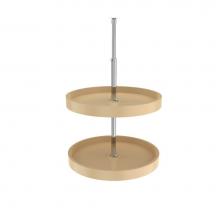 Rev-A-Shelf 6012-20-15-52 - Polymer Full-Circle 2-Shelf Lazy Susan w/Dependent Hardware for Corner Wall Cabinets
