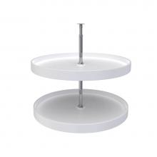 Rev-A-Shelf 6012-28-11-52 - Polymer Full-Circle 2-Shelf Lazy Susan w/Dependent Hardware for Corner Base Cabinets
