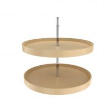 Rev-A-Shelf 6012-28-15-52 - Polymer Full-Circle 2-Shelf Lazy Susan w/Dependent Hardware for Corner Base Cabinets