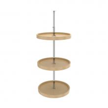 Rev-A-Shelf 6013-18-15-526 - Polymer Full-Circle 3-Shelf Lazy Susans w/Dependent Hardware for 38'' H Corner Wall Cabi