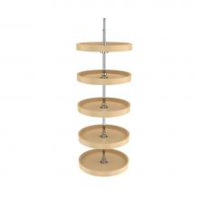 Rev-A-Shelf 6065-18-15-52 - Polymer Full-Circle 5-Shelf Lazy Susans for 52'' H Pantry Cabinets
