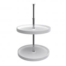 Rev-A-Shelf 6072-20-11-52 - Polymer Full-Circle 2-Shelf Lazy Susan for Corner Wall Cabinets