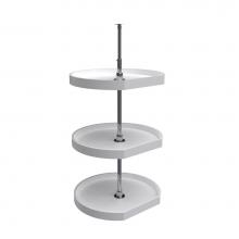 Rev-A-Shelf 6273-22-11-536 - Polymer D-Shape 3-Shelf Lazy Susans for 38'' H Corner Wall Cabinets