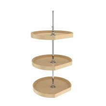 Rev-A-Shelf 6273-22-15-536 - Polymer D-Shape 3-Shelf Lazy Susans for 38'' H Corner Wall Cabinets