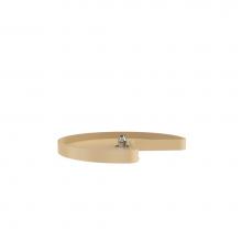 Rev-A-Shelf 6421-24-15-52 - Polymer Kidney 1-Shelf Lazy Susan w/Bottom Mount Rotating Post for Corner Base Cabinets