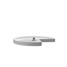 Rev-A-Shelf 6421-28-11-52 - Polymer Kidney 1-Shelf Lazy Susan w/Bottom Mount Rotating Post for Corner Base Cabinets