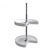 Rev-A-Shelf 6472-18-11-52 - Polymer Kidney 2-Shelf Lazy Susans for Corner Wall Cabinets