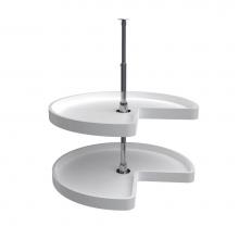 Rev-A-Shelf 6472-28-11-52 - Polymer Kidney 2-Shelf Lazy Susans for Corner Base Cabinets